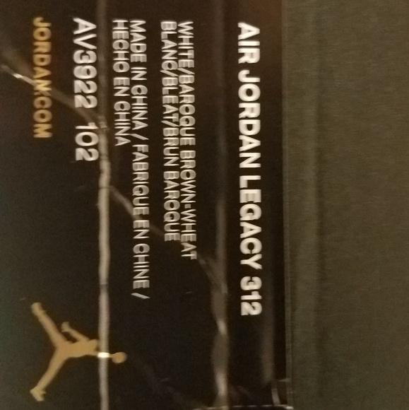 Nike Air Jordan Legacy 312 - NEW IN BOX - Picture 8 of 8